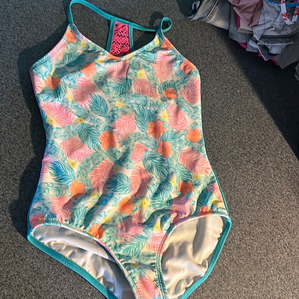 Hawaiian Print Swimsuit